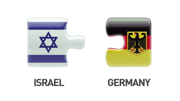 Israël Allemagne Puzzle Concept — Photo