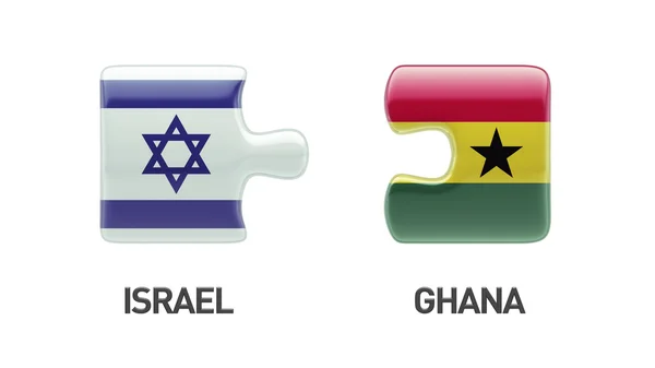 Israele Ghana Puzzle Concept — Foto Stock