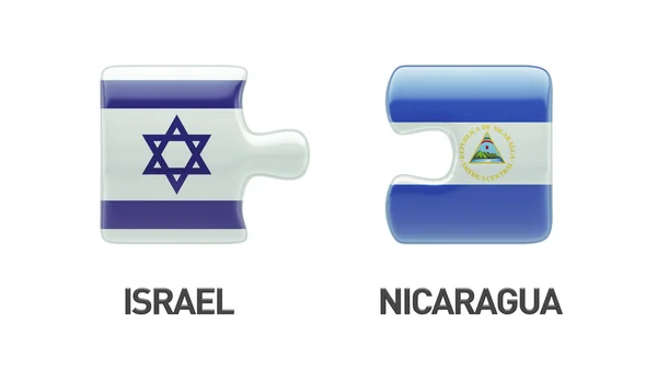 Nicaragua Israël Puzzle Concept — Photo