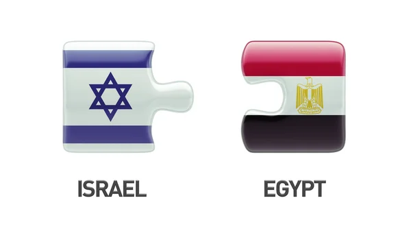 Egitto Israele Puzzle Concept — Foto Stock