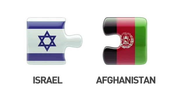 Afghanistan Israël puzzel Concept — Stockfoto