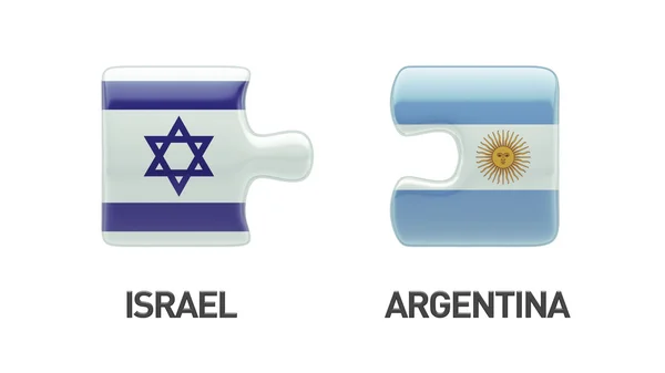 Argentinië Israël puzzel Concept — Stockfoto