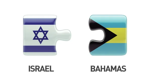Bahamas Israël Puzzle Concept — Photo