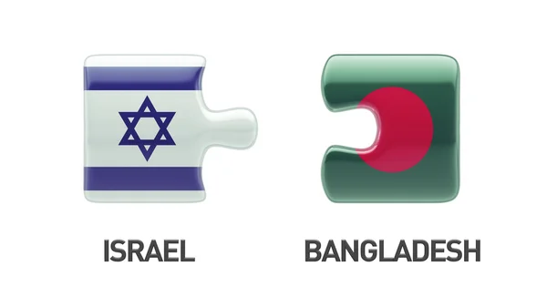 Bangladesh Israël Puzzle Concept — Photo