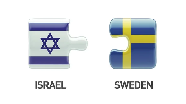 Svezia Israele Puzzle Concept — Foto Stock
