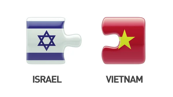 Vietnam Israel Puzzle Concepto —  Fotos de Stock