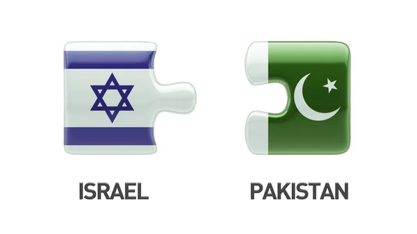 Pakistan Israele Concetto Puzzle — Foto Stock