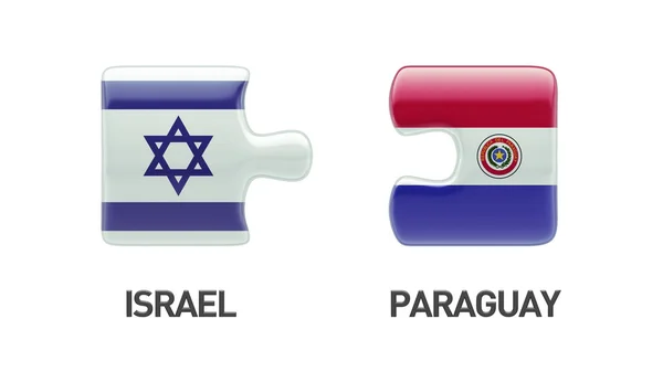 Paraguay Israël Puzzle Concept — Photo