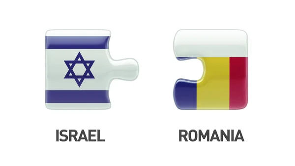 Roumanie Israël Puzzle Concept — Photo