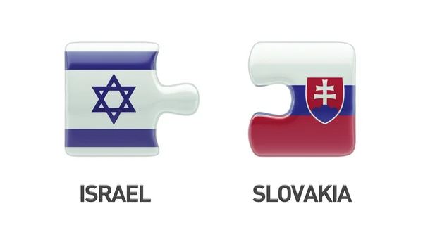Словакия Israel Puzzle Concept — стоковое фото