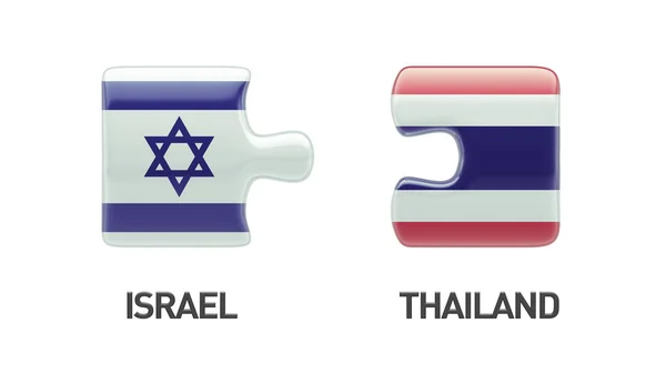 Thaïlande Israël Puzzle Concept — Photo