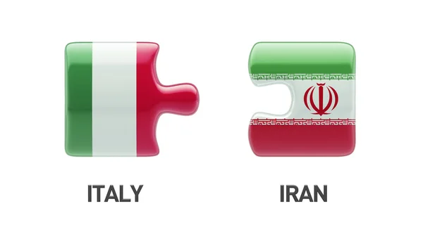 Italië Iran puzzel Concept — Stockfoto