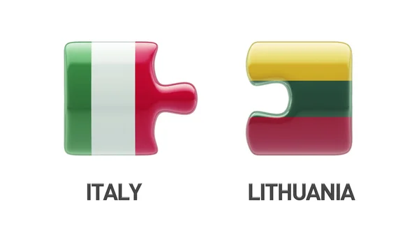 Литва Италия Puzzle Concept — стоковое фото