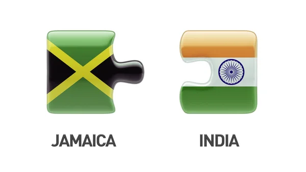 Jamaica India puzzel Concept — Stockfoto