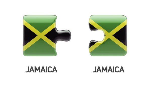 Conceito de quebra-cabeça de Jamaica — Fotografia de Stock