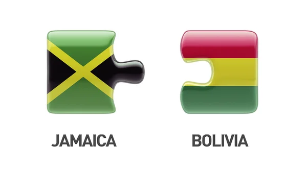 Bolívia Jamaica Puzzle Concept — Fotografia de Stock