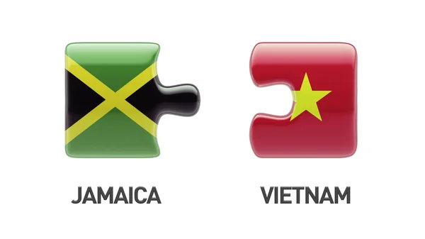 Vietnam Jamaica pussel koncept — Stockfoto