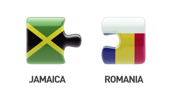 Rumunsko Jamajka logická koncepce — Stock fotografie