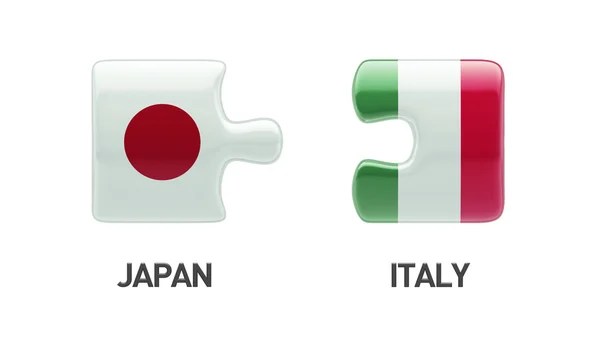 Japan Italië puzzel Concept — Stockfoto