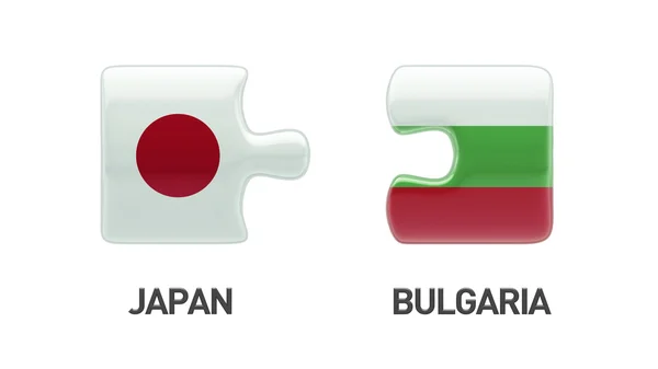 保加利亚日本拼图概念 — 图库照片