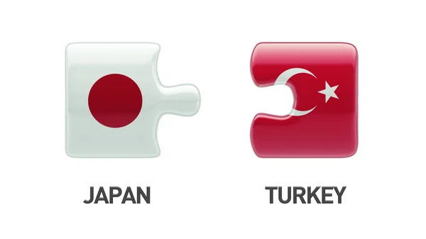 Turkije Japan puzzel Concept — Stockfoto