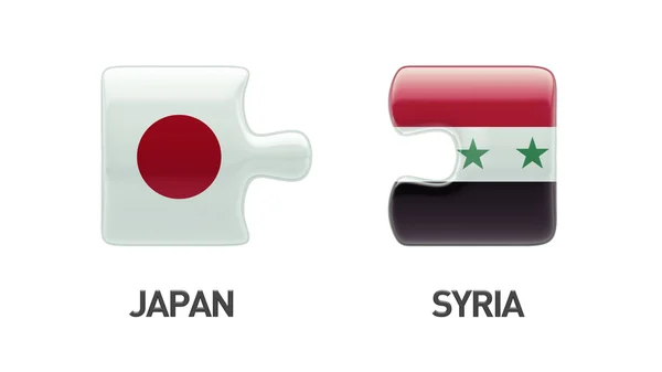 Syrië Japan puzzel Concept — Stockfoto