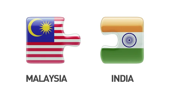 Malasia India Puzzle Concepto — Foto de Stock