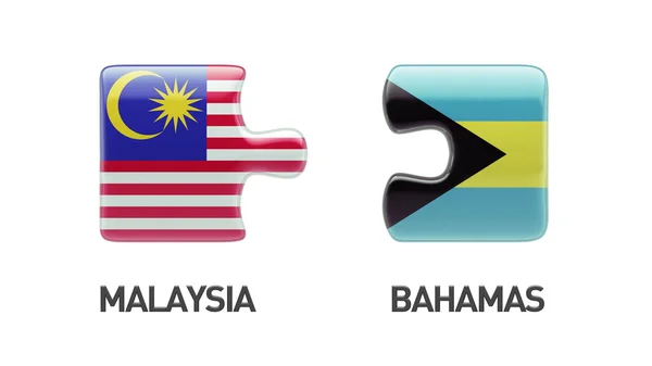 Bahamas Malasia Puzzle Concepto — Foto de Stock