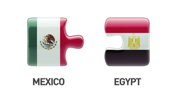 Egipto México Puzzle Concepto —  Fotos de Stock