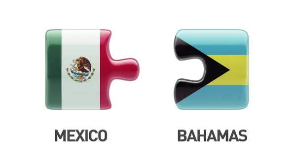 Bahamas México Puzzle Concept — Fotografia de Stock