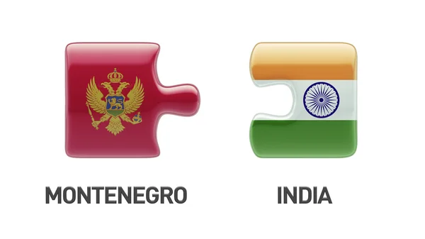Montenegro India Puzzle Concepto — Foto de Stock