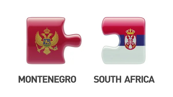 Serbia Montenegro Puzzle Concept — Stock Photo, Image