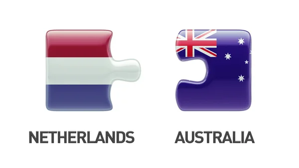 Australia Olanda Puzzle Concept — Foto Stock