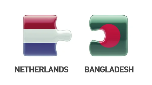 Conceito de quebra-cabeça do Bangladesh Holanda — Fotografia de Stock