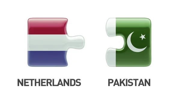 Pakistan Netherlands  Puzzle Concept — Stock Photo, Image