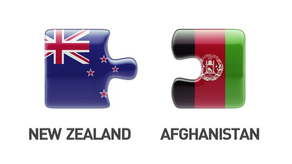 Afghanistan Neuseeland Puzzle-Konzept — Stockfoto