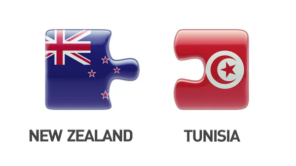 Tunisien Nya Zeeland pussel koncept — Stockfoto