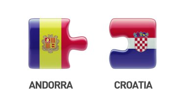Hırvatistan Andorra Puzzle kavramı