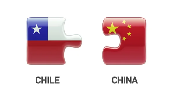 China Chile Puzzle Concepto —  Fotos de Stock