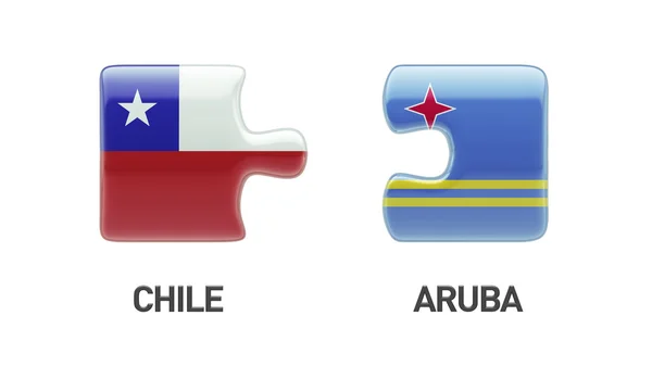阿鲁巴智利拼图概念 — 图库照片