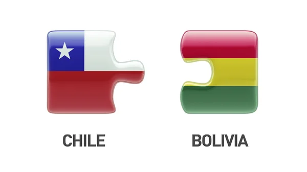 Bolívia Chile Puzzle Concept — Fotografia de Stock