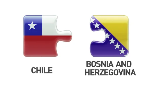 Bosznia és Hercegovina Chile nehézség koncepció — Stock Fotó