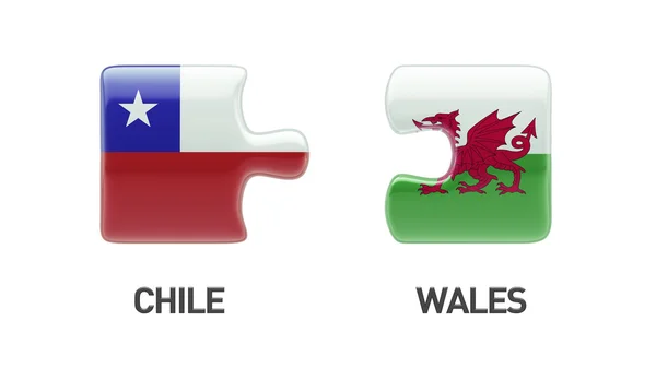 Pays de Galles Chili Puzzle Concept — Photo