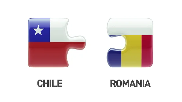 Romania Chile  Puzzle Concept — Stock Photo, Image