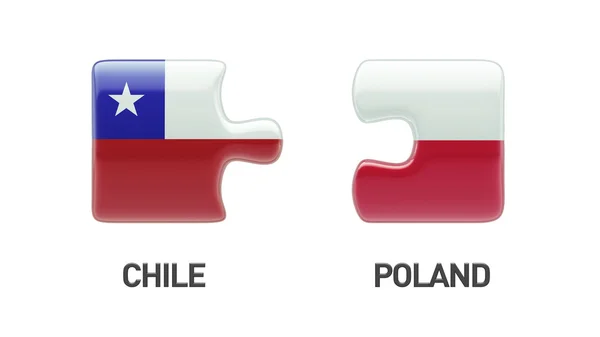 Pologne Chili Puzzle Concept — Photo