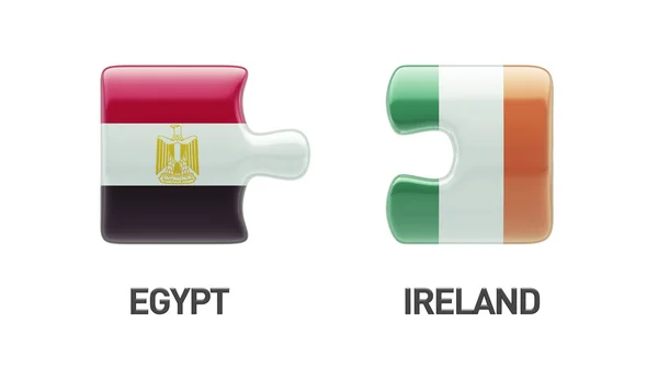 Ägypten Irland Puzzle-Konzept — Stockfoto