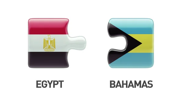 바하마 이집트 퍼즐 개념 — 스톡 사진