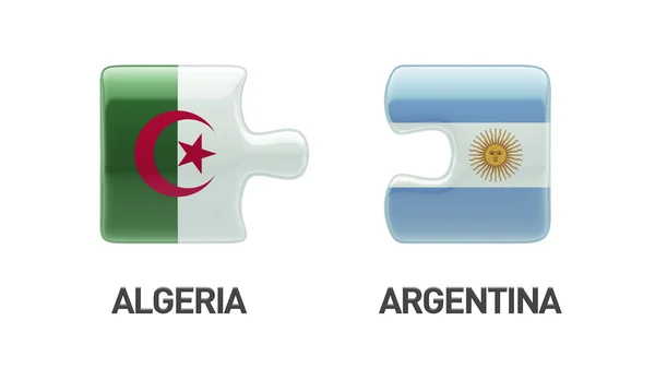 Argentina Argelia Puzzle Concepto — Foto de Stock