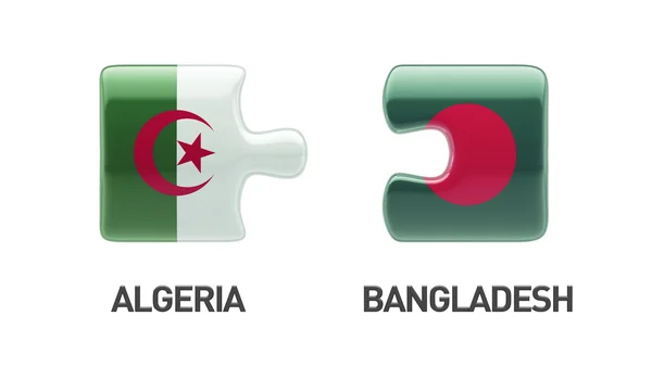 Bangladesh Algerije puzzel Concept — Stockfoto