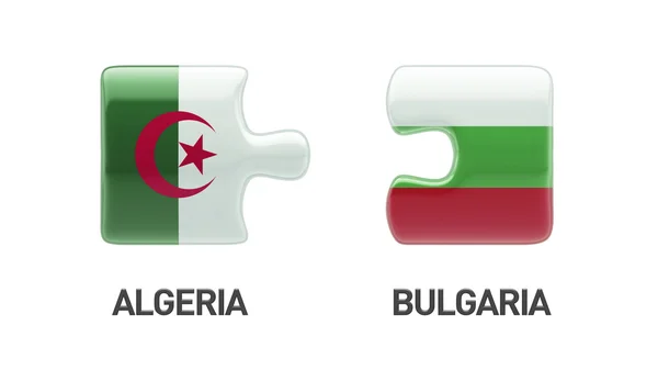 Βουλγαρία Αλγερία παζλ έννοια — Φωτογραφία Αρχείου